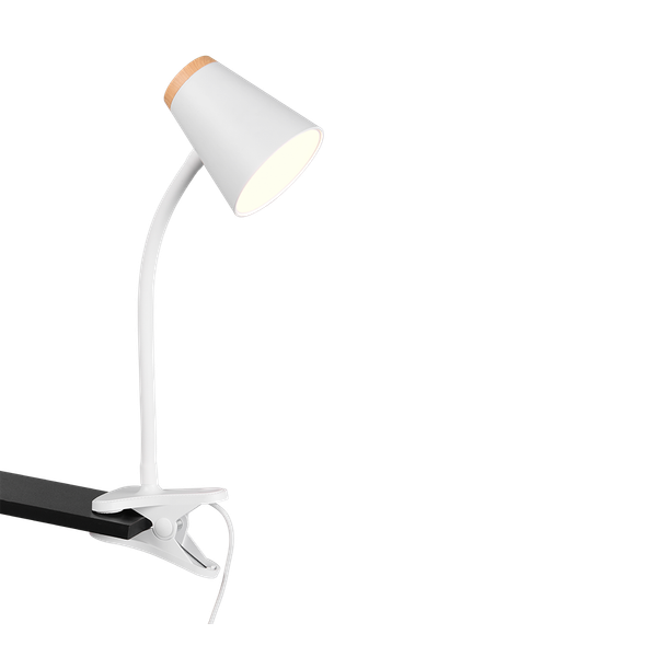 Pongo LED clamping lamp white image 1