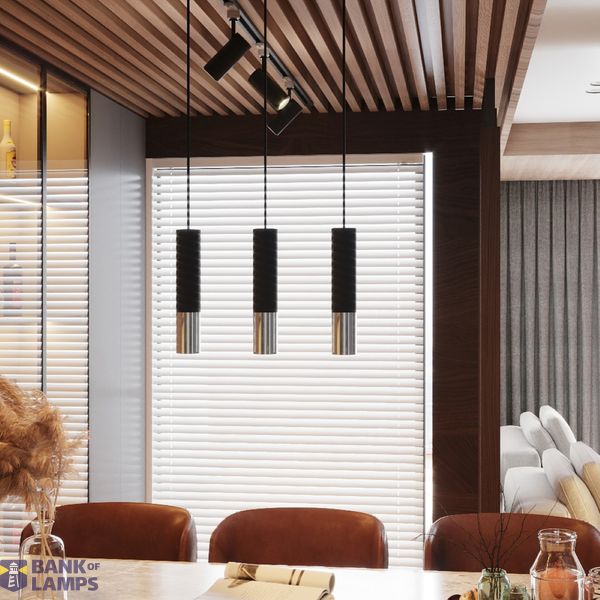 HANGING LAMP LOOPEZ 3L BLACK/CHROME GU10 3X40W IP20 image 7