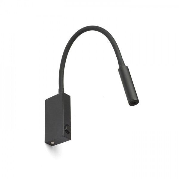EKE wall black 230V LED 3W 60° 3000K image 1