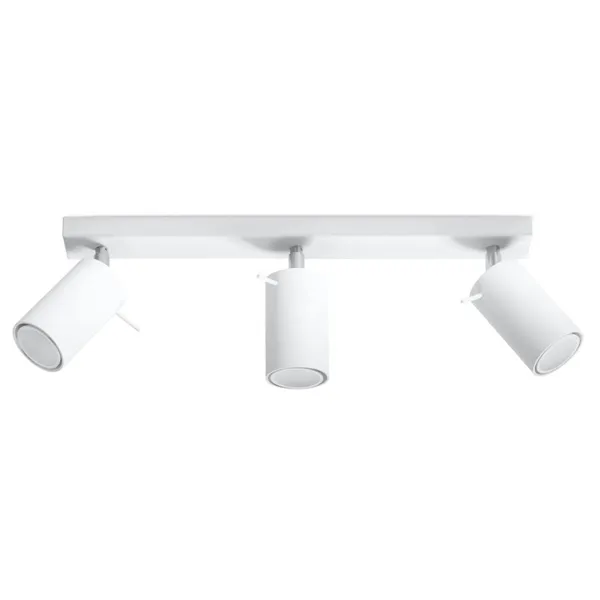 RING CEILING LAMP 3L WHITE GU10 3X40W IP20 image 1
