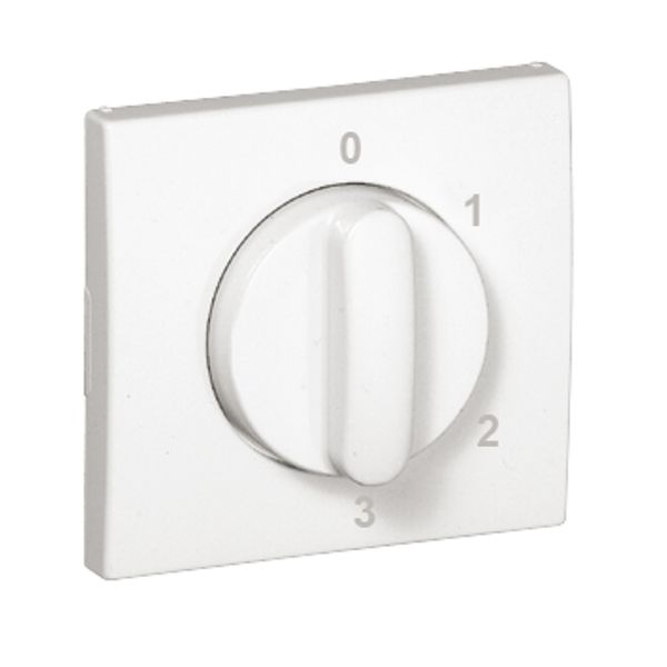 COVER PLATE F/4 POSIT ROTARY SWITCH WHITE image 2