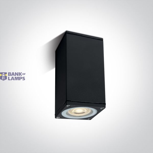BLACK CEILING GU10 10W IP54 100-240V image 1