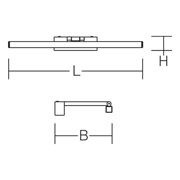 RZB-Lighting, 11 W, 1000 lm, 930, 940, black, on/off Wall luminaires,  image 3