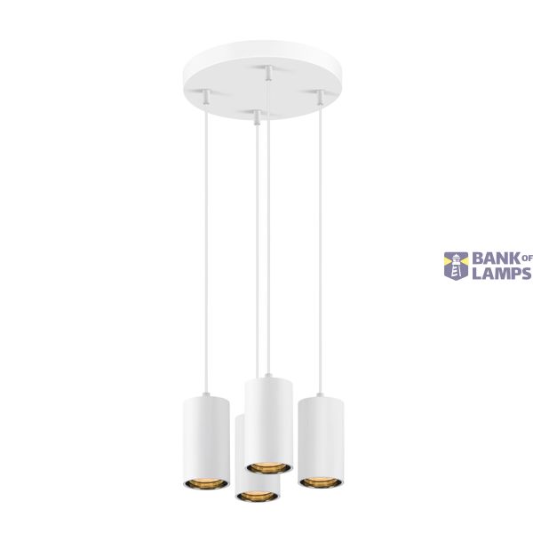 ASTO TUBE, pendant light, GU10, pendant length 250 cm, 4x max. 10 W, white image 3