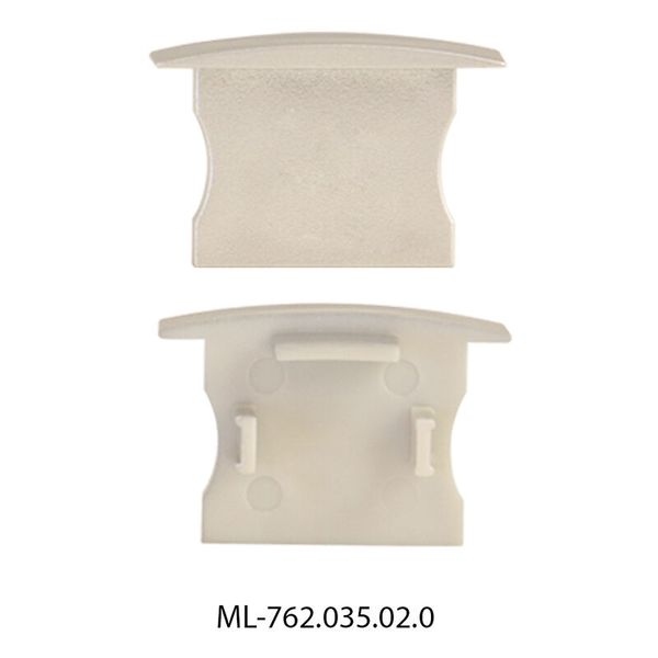 Terminal for AC without hole, silver color, 1pc image 1