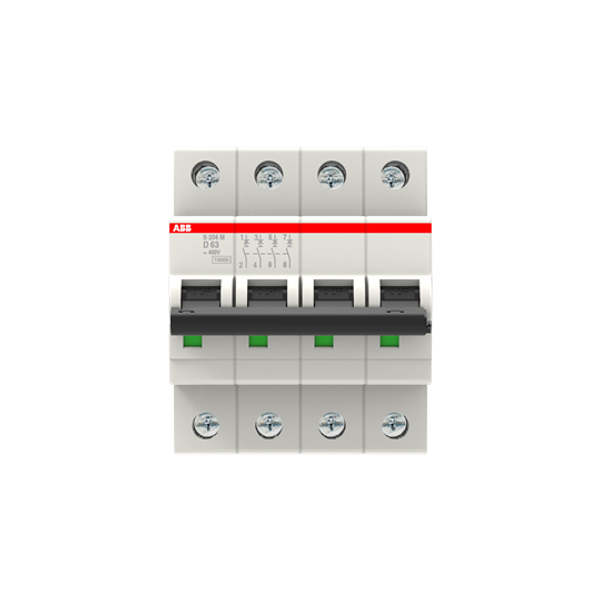 S204M-D63 Miniature Circuit Breaker - 4P - D - 63 A image 5