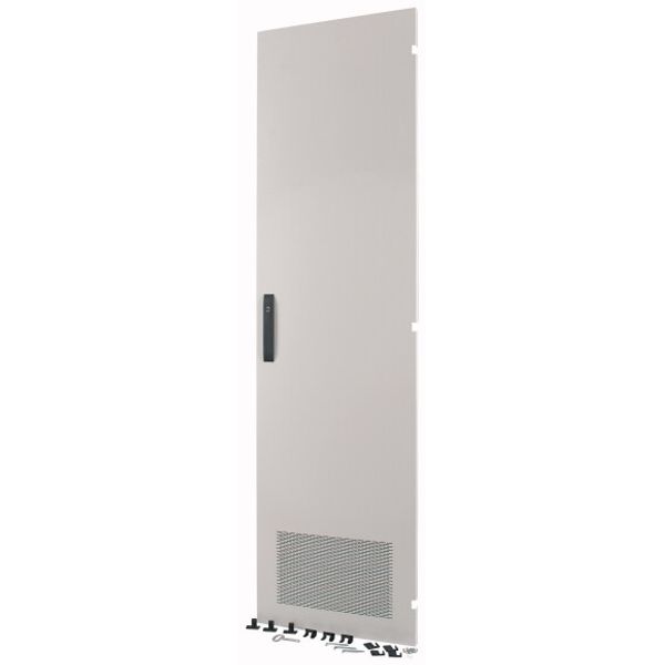 XLSD3R143 Section door, ventilated IP31, hinges right, HxW = 1400 x 300mm, grey image 1