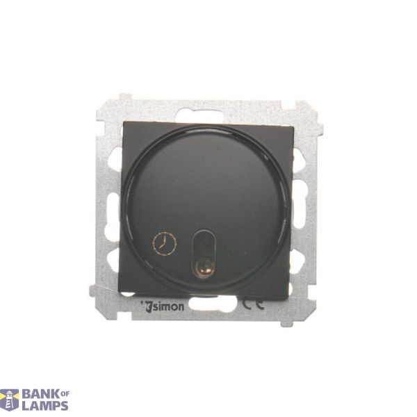 Time switch with relay 8A, black matt image 1