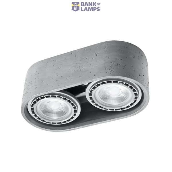 SPOT BASIC 2 BETON GU10 2X40W IP20 image 2