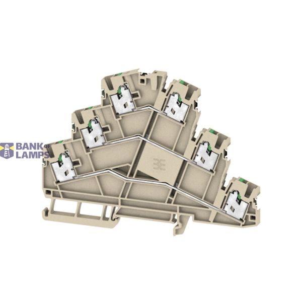 Multi-tier modular terminal, SNAP IN, dark beige, 2.5 mm², 800 V, Numb image 1