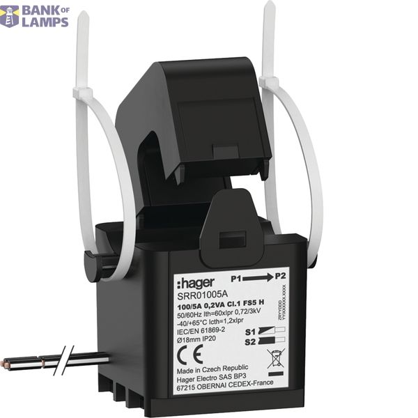 Split current transformer SC1 18 mm 100/5A 0.2 VA class 1 image 1