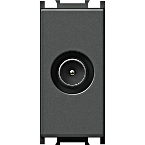 TV socket 1M 0dB, anthracite image 1