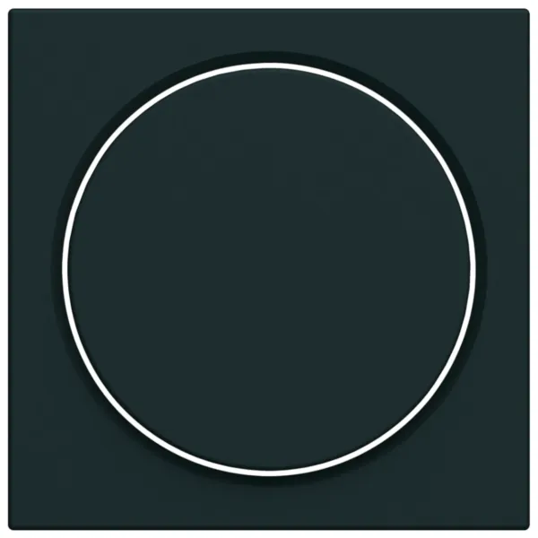 lumina Rotary dimmer faceplate black image 1