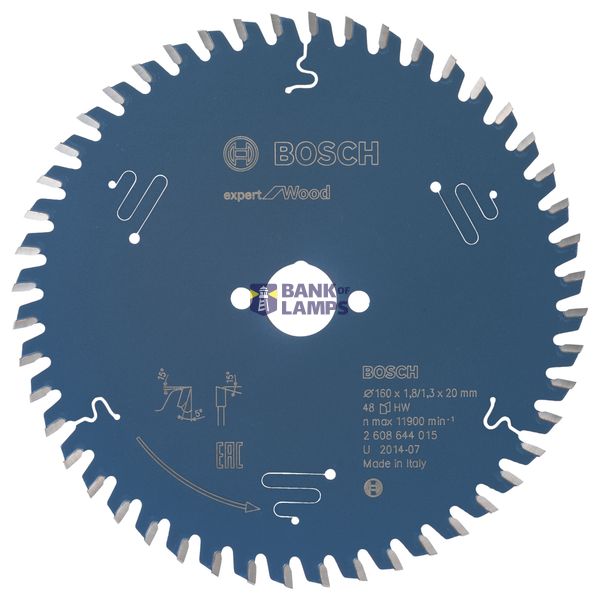 Circular saw blade Expert for Wood 160 x 20 x 1,8 mm, 48 image 1
