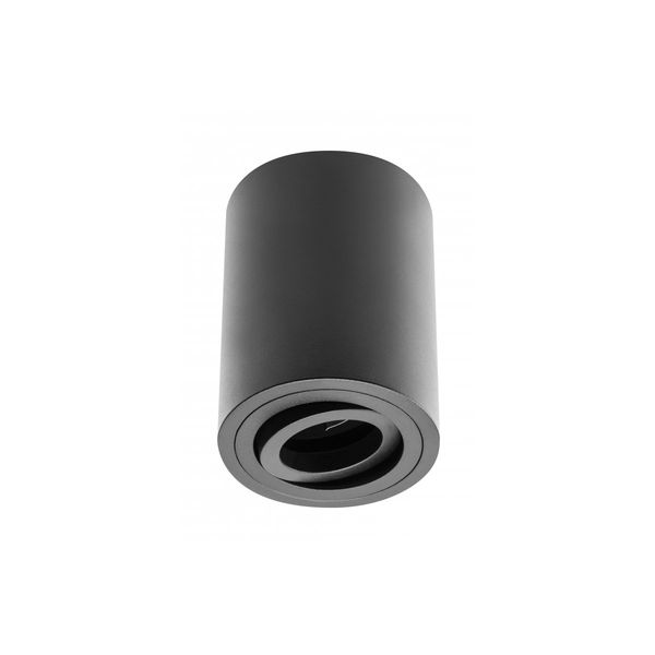 Ceiling luminaire housing SENSA, Ø85x115 mm, IP20, max. 50 W, black image 1