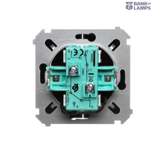 LED light indicator - white light, Silver matt, metalic image 1