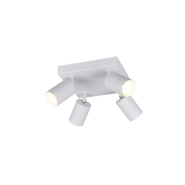 Soka spotlight 4-pc GU10 matt white image 1