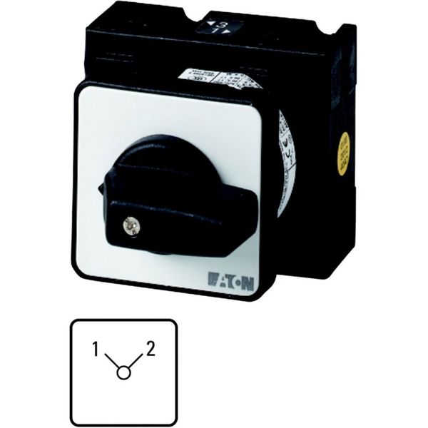 T3-2-8221/E Changeoverswitches, T3, 32 A, flush mounting, 2 contact unit(s), Contacts: 4, 90 °, maintained, Without 0 (Off) position, 1-2, Design number 8221 image 3