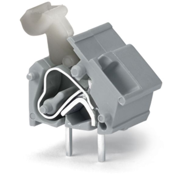 Stackable PCB terminal block push-button 2.5 mm² gray image 4