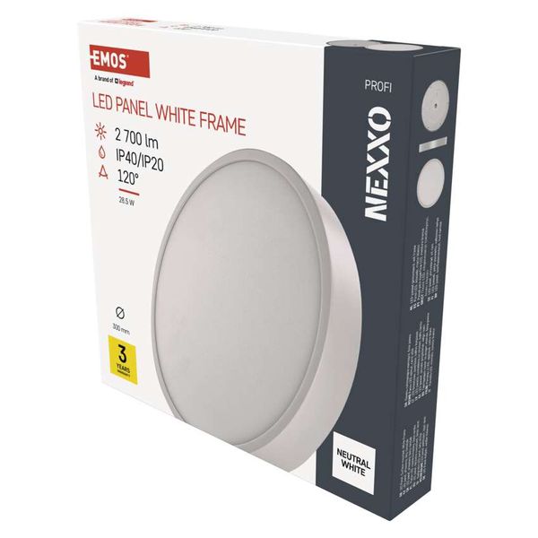 LED surface luminaire NEXXO, round, white, 28,5W, neutral white image 1