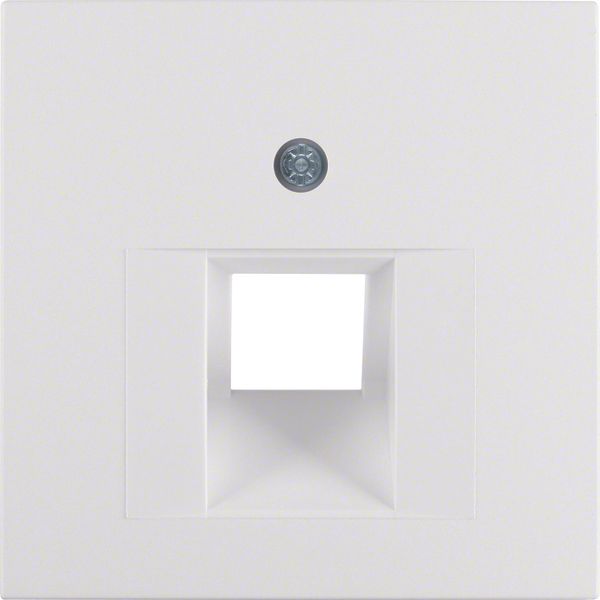 Centre plate for FCC soc. out., S.1/B.3/B.7, p. white, matt, plastic image 1