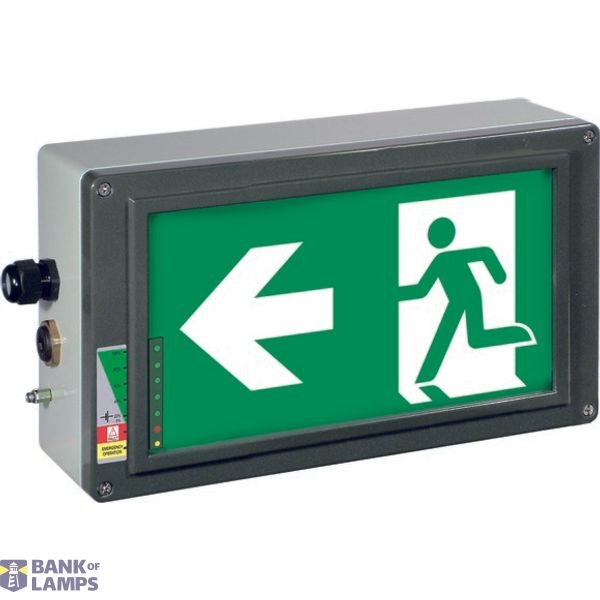 Ex-escape sign luminaires EX-LITE N with integrated emergency light function for zone 1/21, Pictogram: DIN ISO 7010, Arrow: 9 Clock image 2