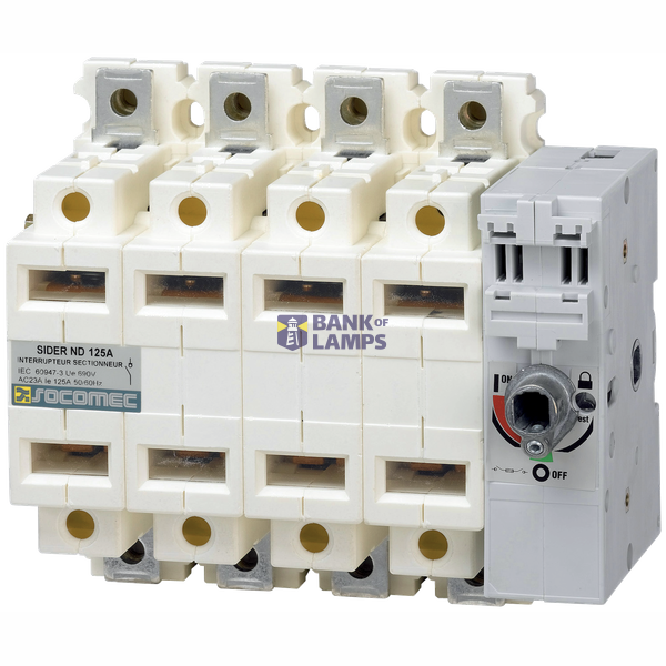 SIDER LOAD BREAK DISCONNECTOR 3X125A SIDE OPERATION W/O HANDLE image 2