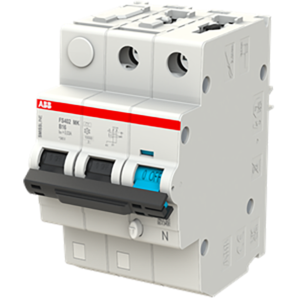 Earth leakage protection with overcurrent protection B Kar, 20A, 30mA, 6kA 2P image 1