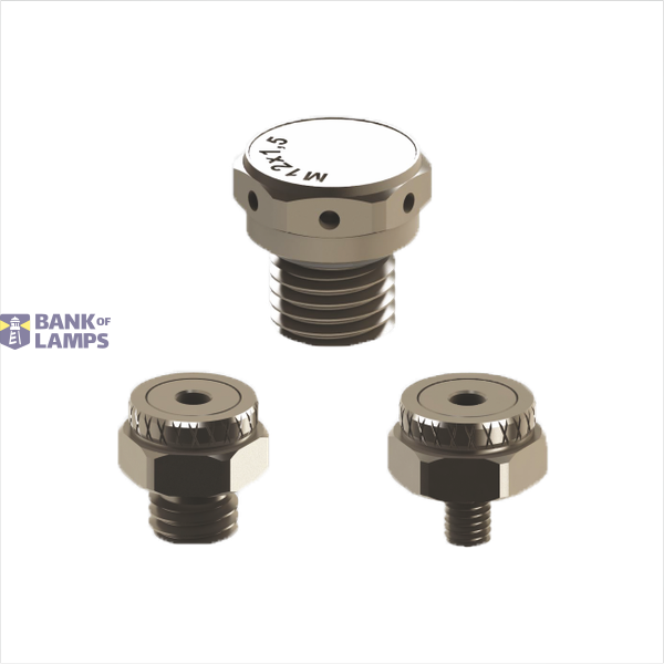 Ventilation plug, M10, brass, 25 l/h, IP68 image 2