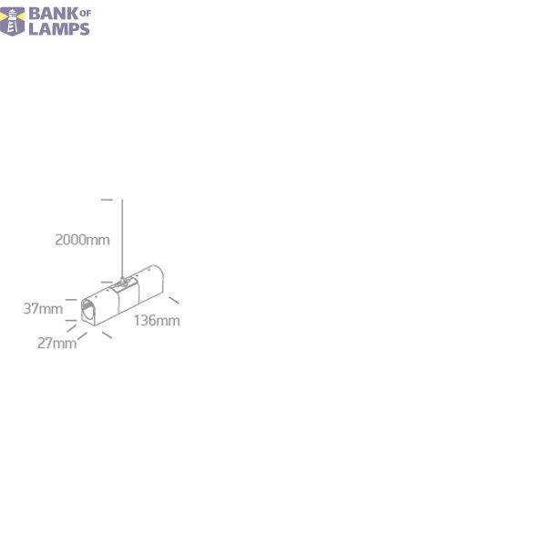 WHITE P&P SUSPENDED/SURFACE CONNECTOR IP20 image 2