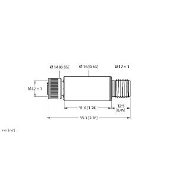 Temperature Detection Miniature Transmitter for External Probes   TTMS-100-LIUPN-H1140 image 2