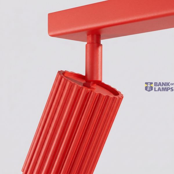 Ceiling lamp KARBON 4L red image 3