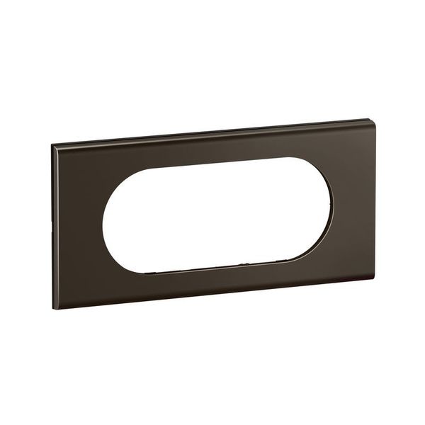 PLATE 2G LARGE SATIN DARK NICKEL image 2