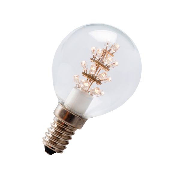 DIP25 Ball S45 E14 240V 1.1W 2100K image 1