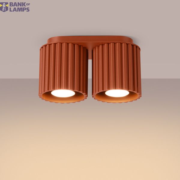 Ceiling lamp AURA 2 red ochra GU10 image 6