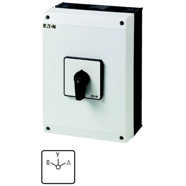 T5-4-8410/I5 Star-delta switches, T5, 100 A, surface mounting, 4 contact unit(s), Contacts: 8, 60 °, maintained, With 0 (Off) position, 0-Y-D, Design number 8410 image 1