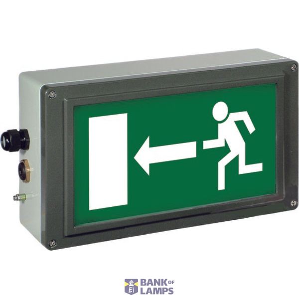 Ex-escape sign luminaires EX-LITE V-CG-S for emergency light function for zone 1/21, Pictogram: EN 1838, Arrow: 9 Clock image 14