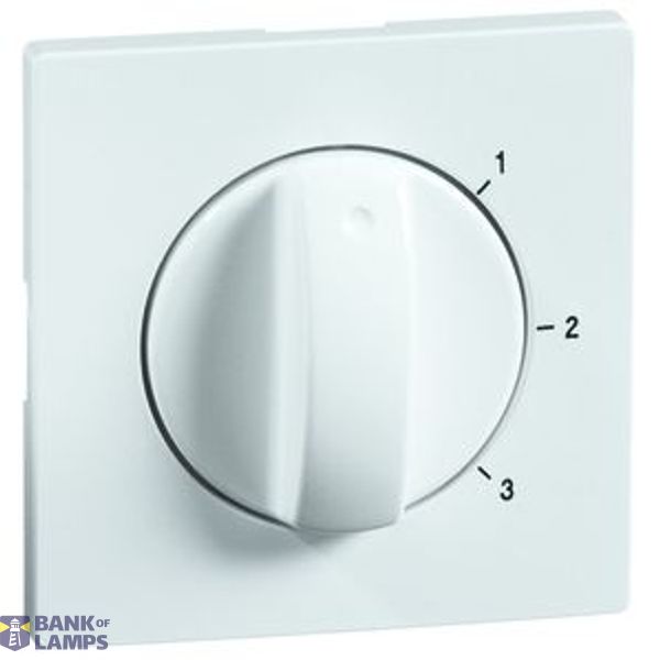DIALOG central plate with button 3-way switch without zero position, aluminium image 1