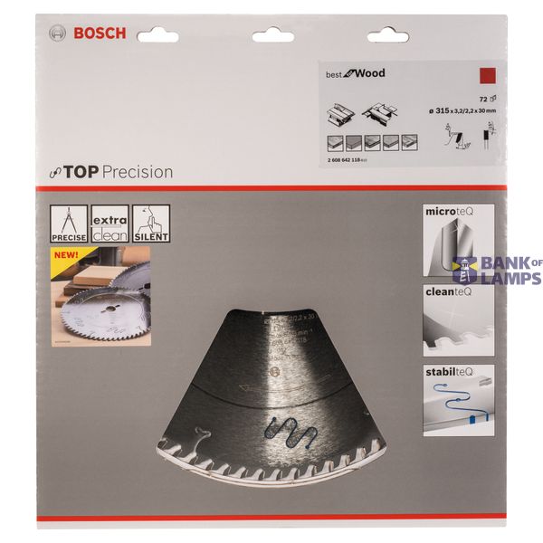 Top Precision Best for Wood circular saw blade 315 x 30 x 3,2 mm, 72 image 2