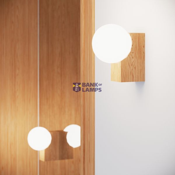 Wall lamp BULBO natural wood image 9