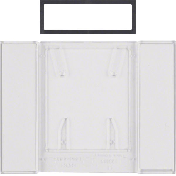 B.IQlab. field for push-buttons 4gang, B.IQ, clear, trans. image 1