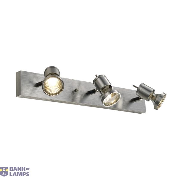 SOUVEREEN III QPAR51,wall and ceiling light, brushed aluminium, spot, max. 75W image 3
