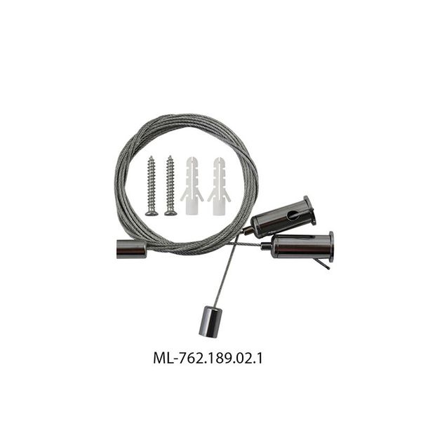 Set for hanging the PN profile, length 1.5 m, 2x cable with accessories image 1