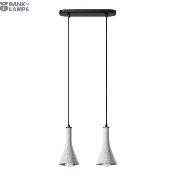 HANGING LAMP REA 2 CONCRETE E14 2X12W IP20 image 2