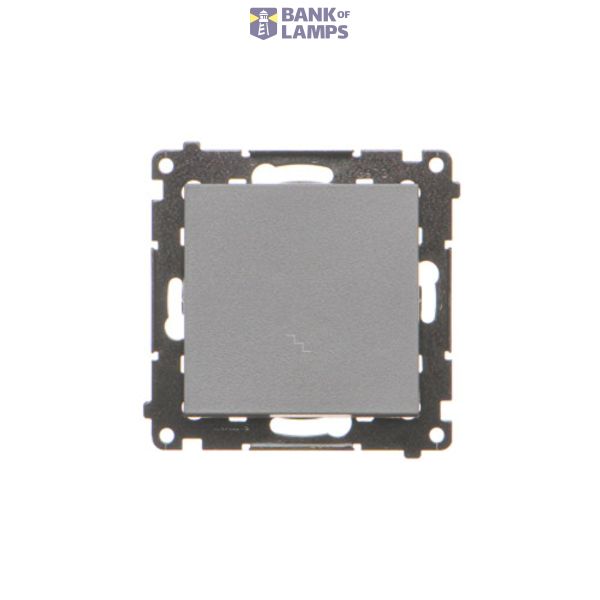 Two-way switch, 10AX, graphite mat image 1