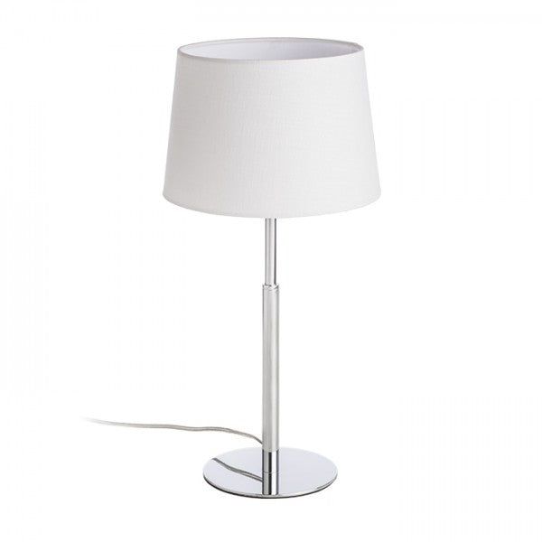 BROADWAY table white chrome 230V LED E27 15W image 1