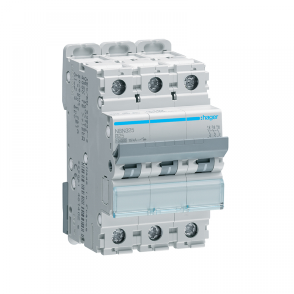 MCB 3P 10/15kA B-curve 25A 3M image 1