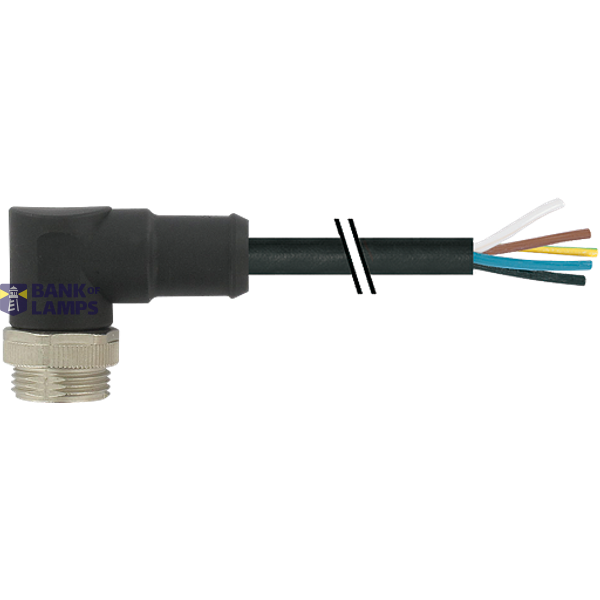 7/8'' (Mini) St. 90° freies Ltg.-ende PVC 4x1.5 sw 1.7m image 2