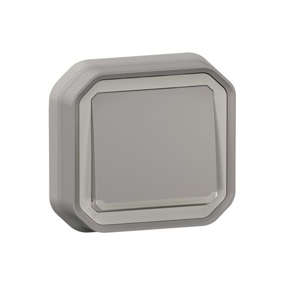 PLEXO PUSH BUTTON NO CONTACT LOCATOR - GREY - FLUSH image 1