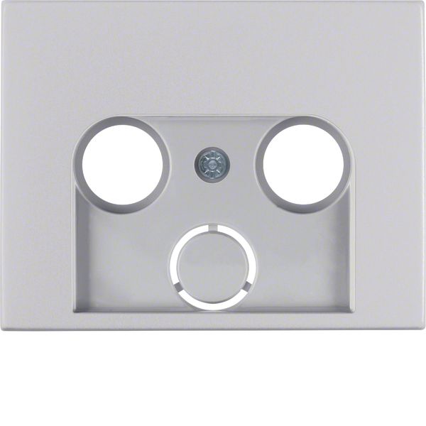 Centre plate for aerial soc. 2-/3hole, K.5, al., al. anodised image 1